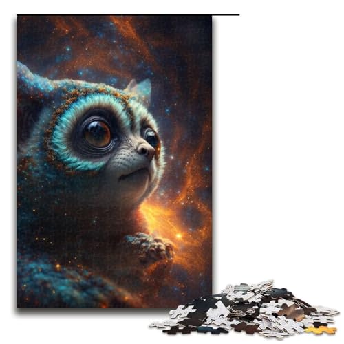 Puzzleteile für Erwachsene Slow Loris schwierige Puzzles für Erwachsene Lernspielzeug für Teenager Heimbüro-Dekor 1000 Teile (75 x 50 cm) von DEEPPAPEU