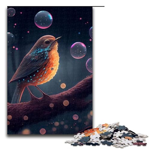 Puzzleteile für Erwachsene Tier-Spatz unmögliche Puzzles für Erwachsene Geburtstagsgeschenkidee anspruchsvolles Denkspiel 1000 Teile (75 x 50 cm) von DEEPPAPEU