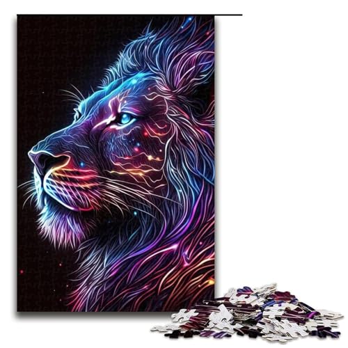 Puzzleteile für Erwachsene Tiere schwierige Puzzles für Erwachsene Lernspielzeug für Teenager Heimbüro-Dekor 1000 Teile (75 x 50 cm) von DEEPPAPEU