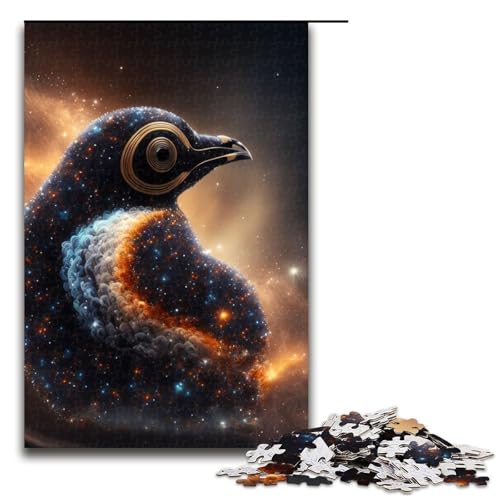 Puzzleteile für Erwachsene Tierpinguine schwierige Puzzles für Erwachsene Lernspielzeug für Teenager Heimbüro-Dekor 1000 Teile (75 x 50 cm) von DEEPPAPEU