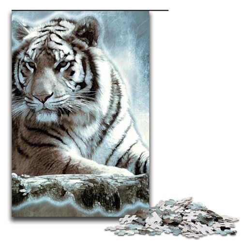 Puzzleteile für Erwachsene Tiger-Puzzles für Erwachsene perfekt für Familienfeiern Geburtstage Feiertage 1000 Teile (75 x 50 cm) von DEEPPAPEU