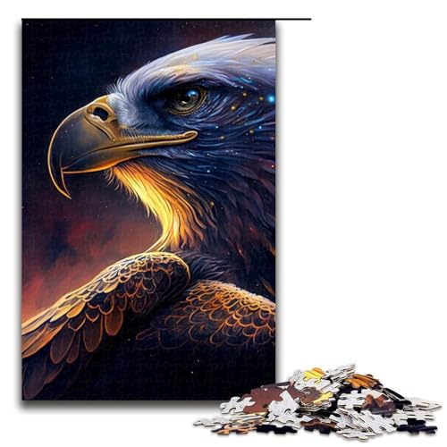 Puzzleteile für Erwachsene Vogeladler-Puzzles für Erwachsene Denksportaufgabe Spiel für Erwachsene interaktive Familienaktivität 1000 Teile (75 x 50 cm) von DEEPPAPEU
