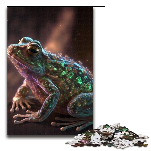 Puzzleteile für Erwachsene mit Tiermotiven und Laubfröschen Geburtstage und Feiertage 1000 Teile (75 x 50 cm) von DEEPPAPEU