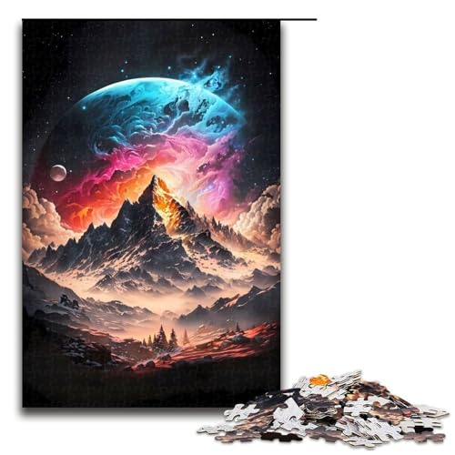 Puzzleteile himmlischer Everest-Planet anspruchsvolle Puzzles Denkspiel interaktives Familienspiel geeignet für Kinder ab 10 Jahren 1000 Teile (75 x 50 cm) von DEEPPAPEU