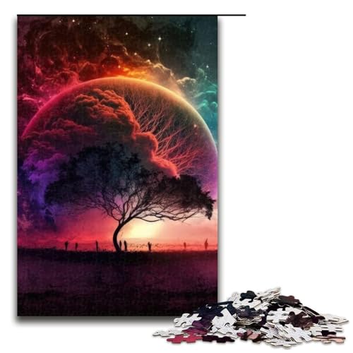 Puzzleteile mit Fantasielandschaft Muttertag Geburtstage Weihnachten 1000 Teile (75 x 50 cm) von DEEPPAPEU