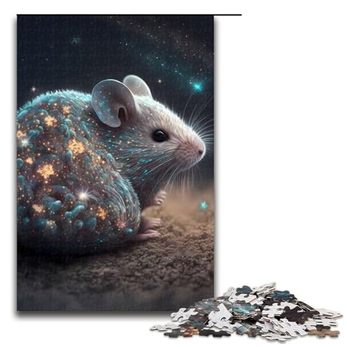 Puzzleteile mit Tier-Streifenhörnchen für Erwachsene. Unmögliche Puzzles für Erwachsene. Hochschwieriges Denkspiel für Teenager. 1000 Teile (75 x 50 cm) von DEEPPAPEU