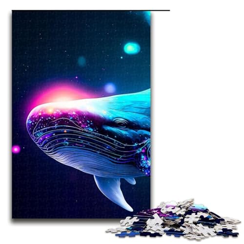 Puzzleteile mit Tierwalen für Erwachsene. Entspannende Unterhaltung Heimdekoration. 1000 Teile (75 x 50 cm) von DEEPPAPEU