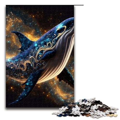Puzzleteile mit Tierwalen für Erwachsene. Unmögliche Puzzles für Erwachsene. Hochschwieriges Denkspiel für Teenager. 1000 Teile (75 x 50 cm) von DEEPPAPEU