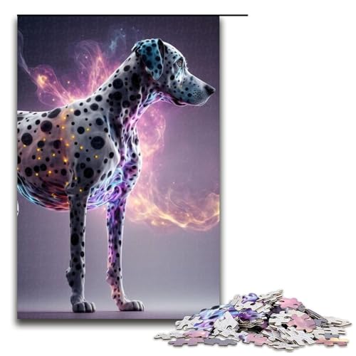 Tier-Dalmatiner-Puzzleteile für Erwachsene. Unmögliche Puzzles für Erwachsene. Hochschwieriges Denkspiel für Teenager. 1000 Teile (75 x 50 cm) von DEEPPAPEU