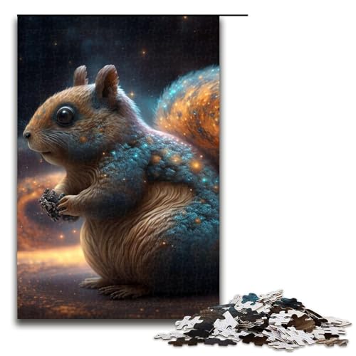 Tier-Eichhörnchen-Puzzleteile für Erwachsene Puzzles Geburtstagsgeschenkidee anspruchsvolles Denkspiel 1000 Teile (75 x 50 cm) von DEEPPAPEU