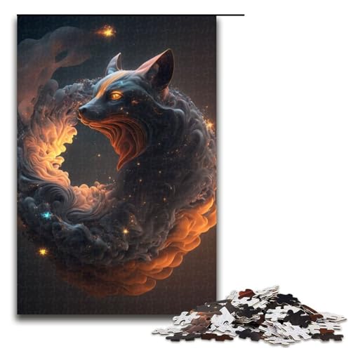 Tier-Fuchs-Puzzleteile für Erwachsene Puzzles Geburtstagsgeschenkidee anspruchsvolles Denkspiel 1000 Teile (75 x 50 cm) von DEEPPAPEU