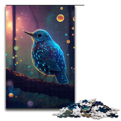 Tier-Spatz-Puzzleteile Geschenke Puzzles perfekt für Teenager und Sammler ideale Heimdekoration und Reisegeschenk 1000 Teile (75 x 50 cm) von DEEPPAPEU