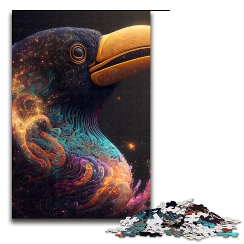 Tukan-Puzzleteile für Erwachsene Puzzles Geburtstagsgeschenkidee anspruchsvolles Denkspiel 1000 Teile (75 x 50 cm) von DEEPPAPEU
