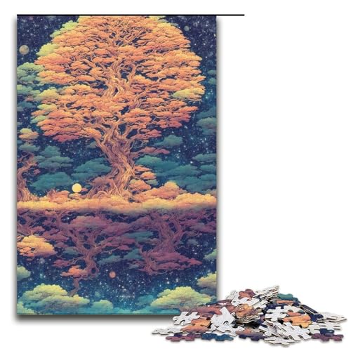 Von Bonsai inspirierte Puzzleteile Muttertag Geburtstage Weihnachten 1000 Teile (75 x 50 cm) von DEEPPAPEU