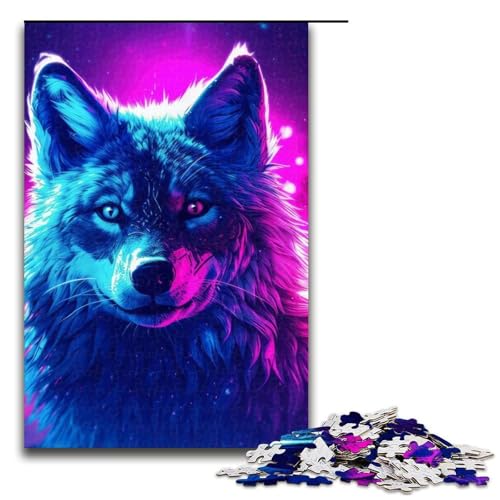 Wolfsgeheul-Puzzleteile für Erwachsene entspannende Unterhaltung Heimdekoration 1000 Teile (75 x 50 cm) von DEEPPAPEU