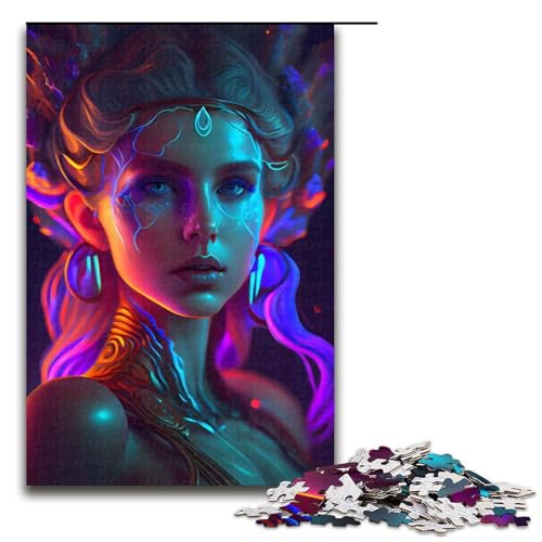 Wunderschöne Aphrodite-Puzzles für Erwachsene Holzpuzzles anspruchsvolles Denkspiel für Teenager unterhaltsames interaktives Spiel für die ganze Familie 1000 Teile (75 x 50 cm) von DEEPPAPEU