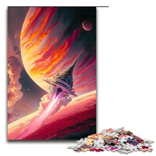Wunderschönes Weltraumlandschafts-Puzzle für Erwachsene anspruchsvolle Puzzleteile Spaß für den Familienspielabend dekoratives Kunstwerk zum Selbermachen 1000 Teile (75 x 50 cm) von DEEPPAPEU