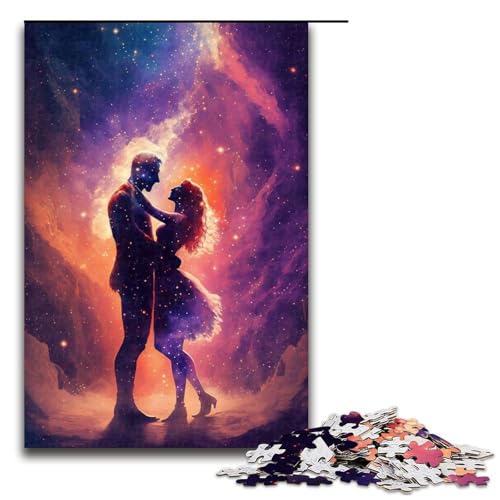 -teiliges Puzzle „EIN galaktischer Tanz“ Holzpuzzle anspruchsvolles Denkspiel für Teenager unterhaltsames Familienspiel interaktives Spiel 1000 Teile (75 x 50 cm) von DEEPPAPEU