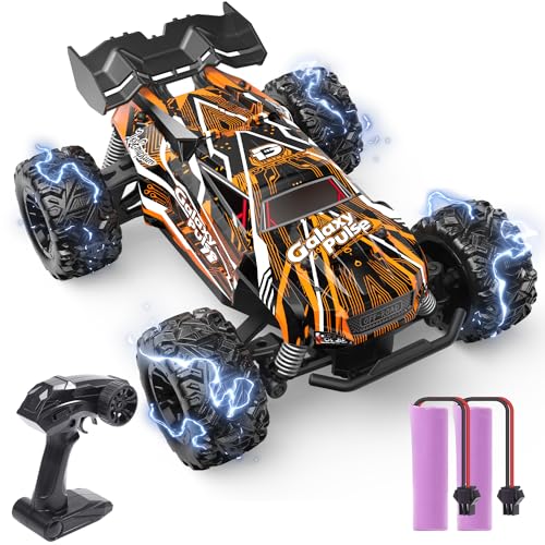 DEERC RC-Auto, 2,4GHz Offroad ferngesteuertes Auto für Kinder/Anfänger, All-Terrain-RC-Truck Rock Crawler mit 2 wiederaufladbaren Batterien, Ferngesteuerter Monstertruck für Jungen, Mädchen von DEERC