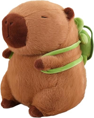 DEETREK Capybara Plüschtier, Süße Capybara Puppe mit Schildkröte Kissen, Weiches und Lebensechtes Capybara Plüschtier, Meerschweinchen Spielzeug Wohnkultur, Geburtstagsgeschenk für Jungen und Mädchen DEETREK Capybara Plüschtier, Süße Capybara Puppe mit Schildkröte Kissen, Weiches und Lebensechtes Capybara Plüschtier, Meerschweinchen Spielzeug Wohnkultur, Geburtstagsgeschenk für Jungen und Mädchen von DEETREK