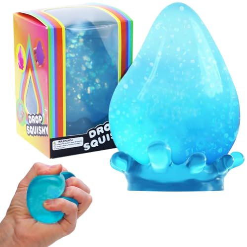 Weiches Zappelspielzeug, Blauer Regentropfen-Stressabbauball sensorisches Spielzeug für Kinder Angstlinderung geeignet für Erwachsene und Kinder Weiches Zappelspielzeug, Blauer Regentropfen-Stressabbauball sensorisches Spielzeug für Kinder Angstlinderung geeignet für Erwachsene und Kinder von DEETREK
