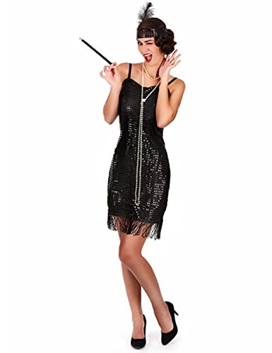 DEGUISE TOI 20er-Jahre Damenkostüm Pailletten schwarz - Schwarz DEGUISE TOI 20er-Jahre Damenkostüm Pailletten schwarz - Schwarz von DEGUISE TOI