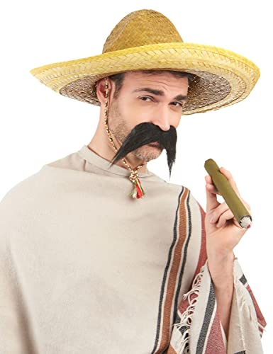 DEGUISE TOI VEGAOO - Gelber Sombrero für Erwachsene - Sombrero - Einheitsgröße - Gelb - Accessoires - 100% Stroh - Halloween-Carnaval von DEGUISE TOI
