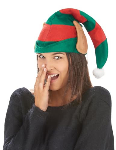 DEGUISE TOI Gestreifte Weihnachtskobold-Mütze mit Ohren - Grün DEGUISE TOI Gestreifte Weihnachtskobold-Mütze mit Ohren - Grün von DEGUISE TOI