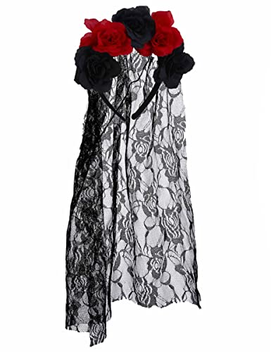 DEGUISE TOI Haarreif mit Blumen und Schleier Dia de los Muertos - Schwarz DEGUISE TOI Haarreif mit Blumen und Schleier Dia de los Muertos - Schwarz von DEGUISE TOI