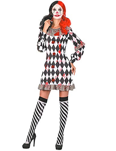 DEGUISE TOI Harlekin-Damenkostüm blutig Halloween-Verkleidung schwarz-weiss - Bunt von DEGUISE TOI