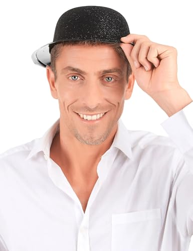 DEGUISE TOI Hut Melone Kunststoff schwarz - glitzernd für Erwachsene - Schwarz DEGUISE TOI Hut Melone Kunststoff schwarz - glitzernd für Erwachsene - Schwarz von DEGUISE TOI