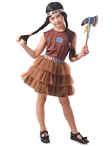 DEGUISE TOI Indianer Squaw Kinderkostüm Kostüm für Mädchen Braun - Braun von DEGUISE TOI