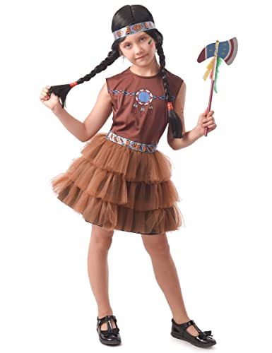 DEGUISE TOI Indianer Squaw Kinderkostüm Kostüm für Mädchen Braun - Braun DEGUISE TOI Indianer Squaw Kinderkostüm Kostüm für Mädchen Braun - Braun von DEGUISE TOI