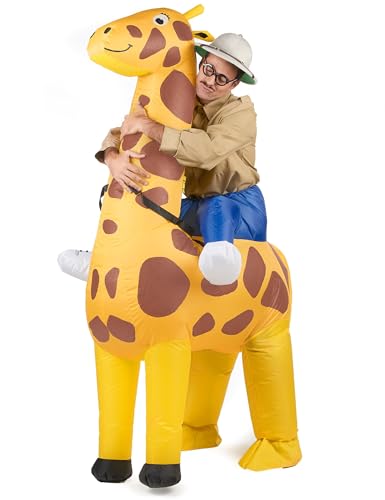 DEGUISE TOI Jadeo - Déguisement girafe gonflable adulte Taille Unique - Multicolore von DEGUISE TOI