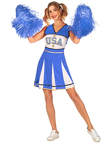 DEGUISE TOI Kostüm Cheerleader USA blau Damen - Rot von DEGUISE TOI