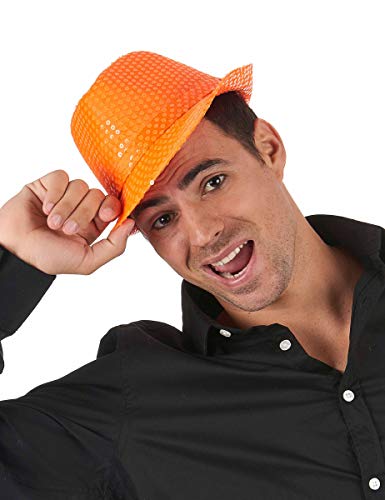 DEGUISE TOI Orangefarbener Paillettenhut für Erwachsene - Orange DEGUISE TOI Orangefarbener Paillettenhut für Erwachsene - Orange von DEGUISE TOI