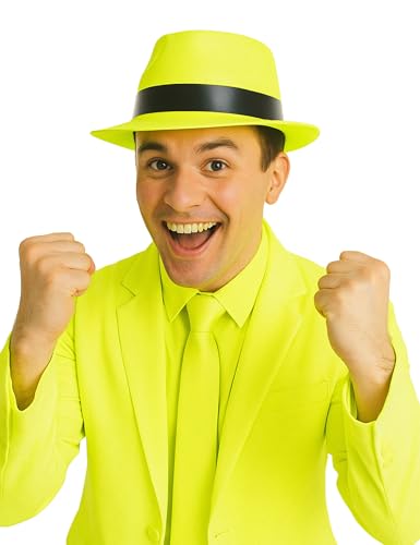 DEGUISE TOI Party Hut neongelb für Erwachsene - Gelb von DEGUISE TOI