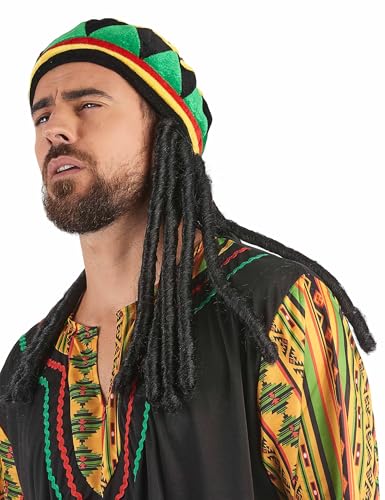 DEGUISE TOI Rasta Mütze mit Dreadlocks für Erwachsene von DEGUISE TOI