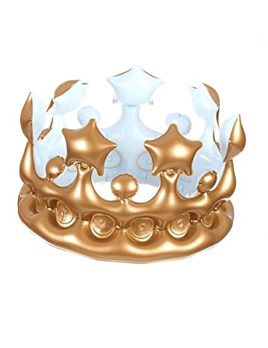 DEGUISE TOI VEGAOO - Aufblasbare Krone für Erwachsene Gold - Krone - Einheitsgröße - Gold - Accessoires - Kunststoff - Carnaval DEGUISE TOI VEGAOO - Aufblasbare Krone für Erwachsene Gold - Krone - Einheitsgröße - Gold - Accessoires - Kunststoff - Carnaval von DEGUISE TOI