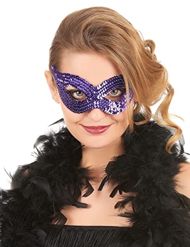 DEGUISE TOI VEGAOO - Augenmaske lila Pailletten - Augenmaske - Einheitsgröße - Violett - Masken - - Carnaval DEGUISE TOI VEGAOO - Augenmaske lila Pailletten - Augenmaske - Einheitsgröße - Violett - Masken - - Carnaval von DEGUISE TOI
