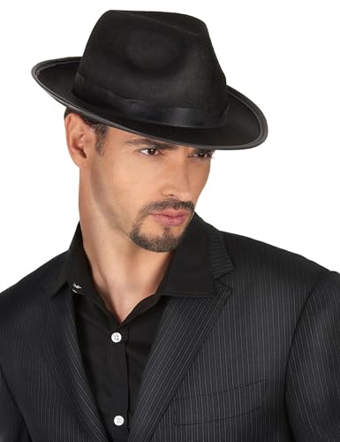 DEGUISE TOI VEGAOO - Hut Borsalino für Erwachsene - Einheitsgröße - Schwarz - Accessoires - - Carnaval von DEGUISE TOI