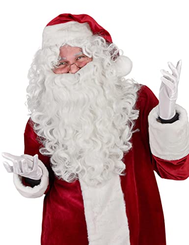 DEGUISE TOI Weihnachtsmann Perücke mit Bart für Erwachsene - Weiß DEGUISE TOI Weihnachtsmann Perücke mit Bart für Erwachsene - Weiß von DEGUISE TOI