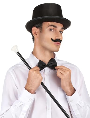 DEGUISE TOI Zylinder mit Hutband schwarz - Karnevalszylinder - Zylinder - Hut - Unisex-Erwachsene - Schwarz DEGUISE TOI Zylinder mit Hutband schwarz - Karnevalszylinder - Zylinder - Hut - Unisex-Erwachsene - Schwarz von DEGUISE TOI
