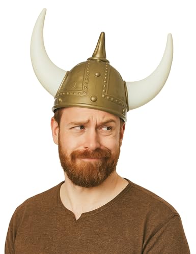 DEGUISE TOI goldener Wikinger Helm für Erwachsene mit Hörnern - Gold DEGUISE TOI goldener Wikinger Helm für Erwachsene mit Hörnern - Gold von DEGUISE TOI