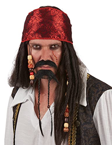 KULTFAKTOR GmbH Piratenschnurrbart und Kinnbart für Erwachsene - Schwarz KULTFAKTOR GmbH Piratenschnurrbart und Kinnbart für Erwachsene - Schwarz von DEGUISE TOI