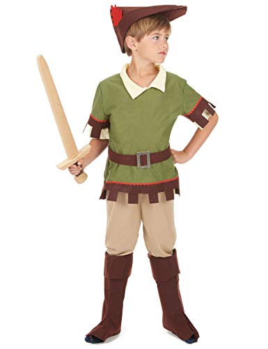 KULTFAKTOR GmbH Robin Hood Kinderkostüm Bogenschütze grün-braun 110/122 (4-6 Jahre) von DEGUISE TOI