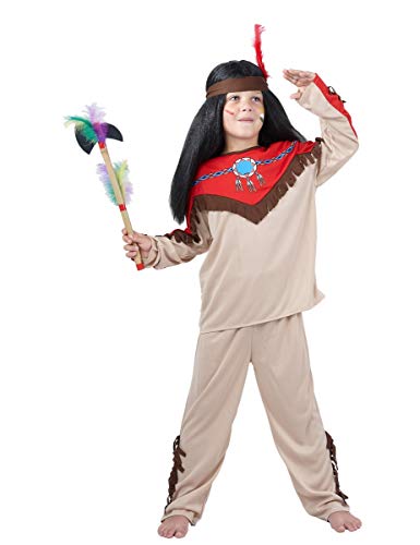 VEGAOO - Kinder-Indianerkostüm für Jungen bunt - 110/116 (4-6 Jahre) - Braun - Kostüme für Kinder - - Carnaval von DEGUISE TOI