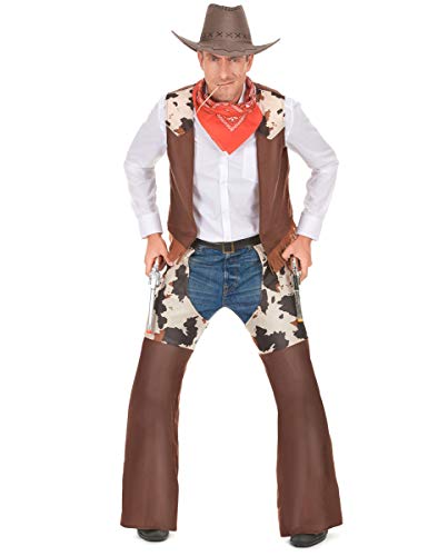 Vegaoo Cowboy-Herrenkostüm Wilder Westen braun-beige - XL Vegaoo Cowboy-Herrenkostüm Wilder Westen braun-beige - XL von DEGUISE TOI