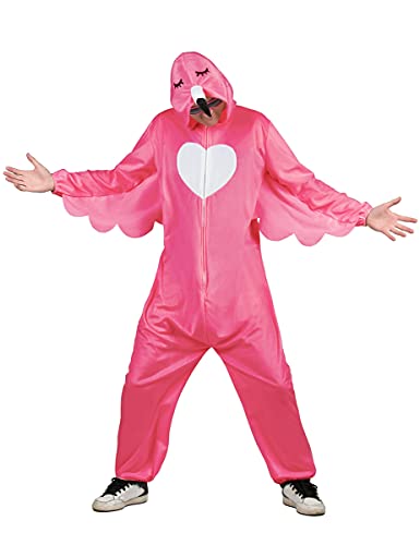 Vegaoo Flamingo-Kostüm für Herren Faschingskostüm pink - M von DEGUISE TOI
