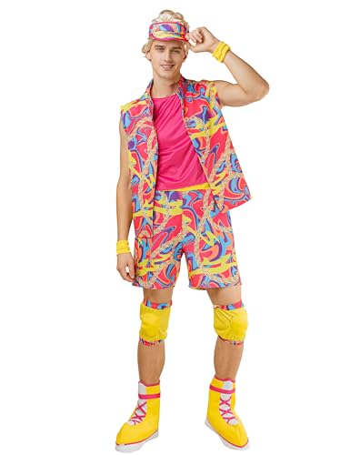Vegaoo Rollerboy Herren Pink-Bunt - S von DEGUISE TOI